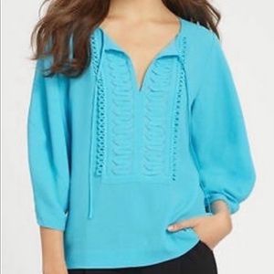 NWOT Diane von Furstenberg embroidered tunic.